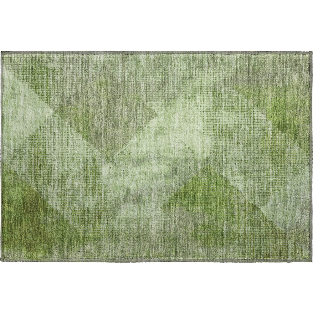 Premium Machine Washable Mayfield AMF1065 Green 1'8" x 2'6" Rug