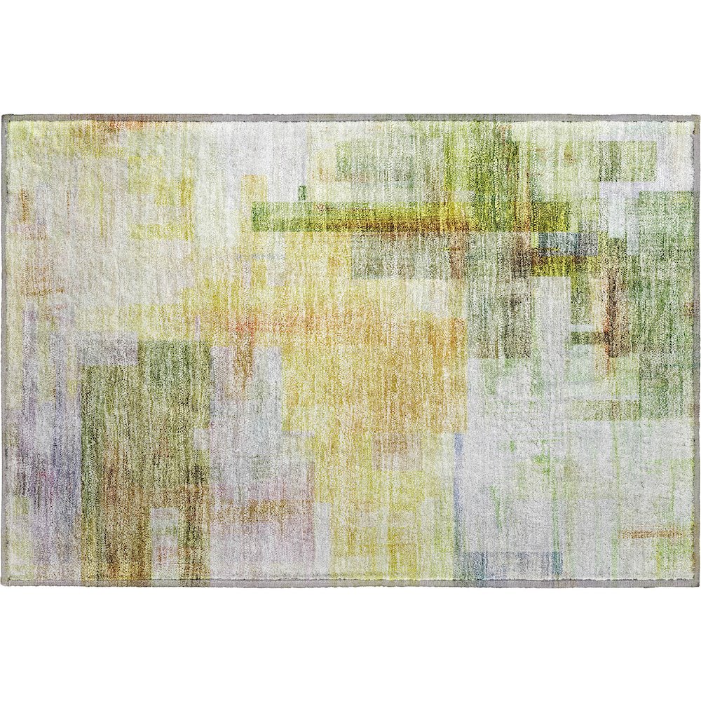 Premium Machine Washable Mayfield AMF1067 Green 1'8" x 2'6" Rug