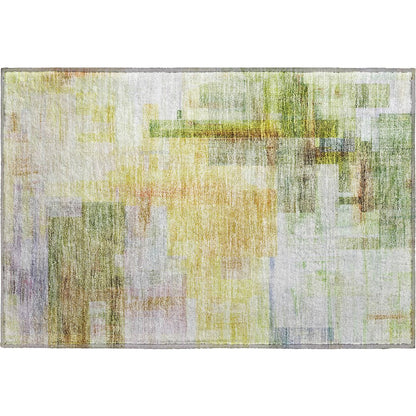 Premium Machine Washable Mayfield AMF1067 Green 1'8" x 2'6" Rug