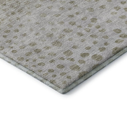 Premium Machine Washable Mayfield AMF1074 Taupe 1'8" x 2'6" Rug
