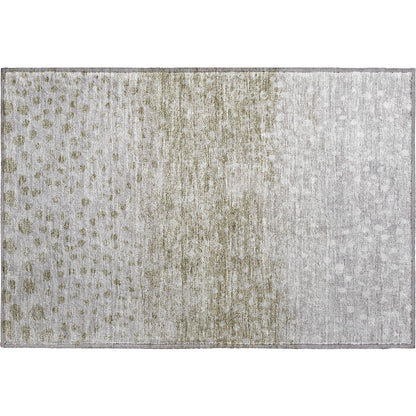Premium Machine Washable Mayfield AMF1074 Taupe 1'8" x 2'6" Rug