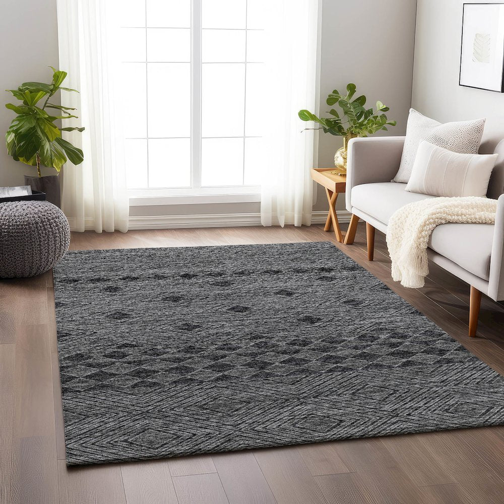 Premium Machine Washable Mayfield  Gray 2'6" x 3'10" Rug