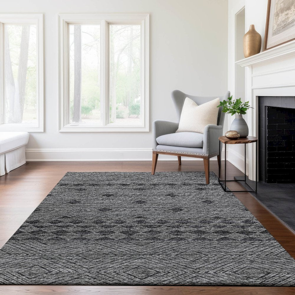 Premium Machine Washable Mayfield  Gray 2'6" x 3'10" Rug