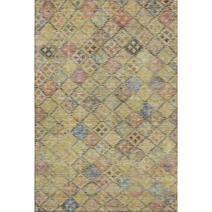 Premium Machine Washable Mayfield AMF1081 Gold 2'6" x 3'10" Rug