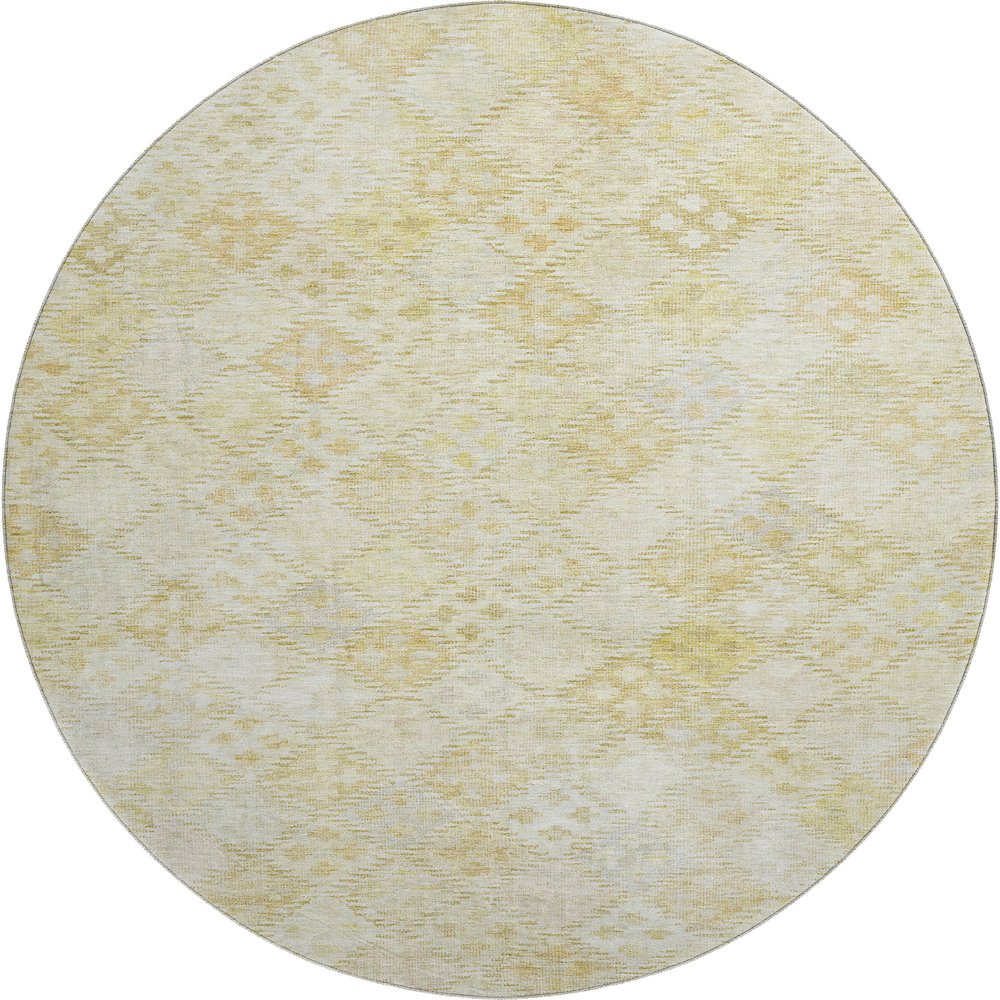 Premium Machine Washable Mayfield AMF1081 Linen 8' x 8' Round Rug