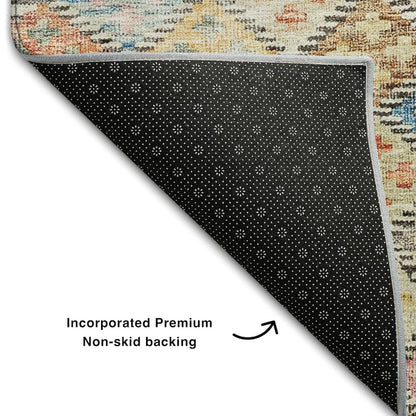 Premium Machine Washable Mayfield AMF1081 Paprika 1'8" x 2'6" Rug