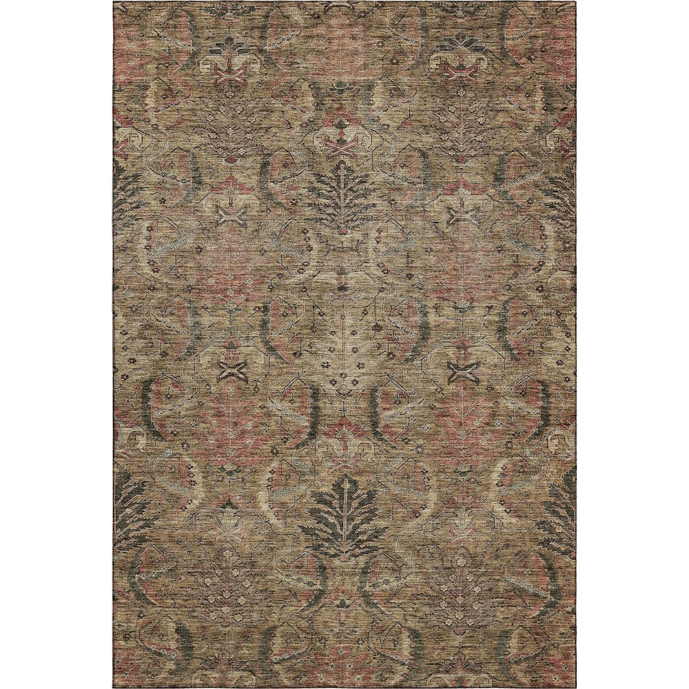 Premium Machine Washable Mayfield AMF1082 Brown 2'6" x 3'10" Rug