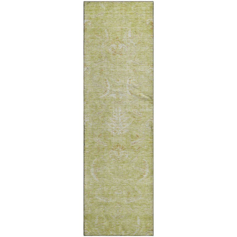 Premium Machine Washable Mayfield AMF1083 Aloe 2'3" x 7'6" Runner Rug