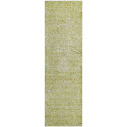 Premium Machine Washable Mayfield AMF1083 Aloe 2'3" x 7'6" Runner Rug