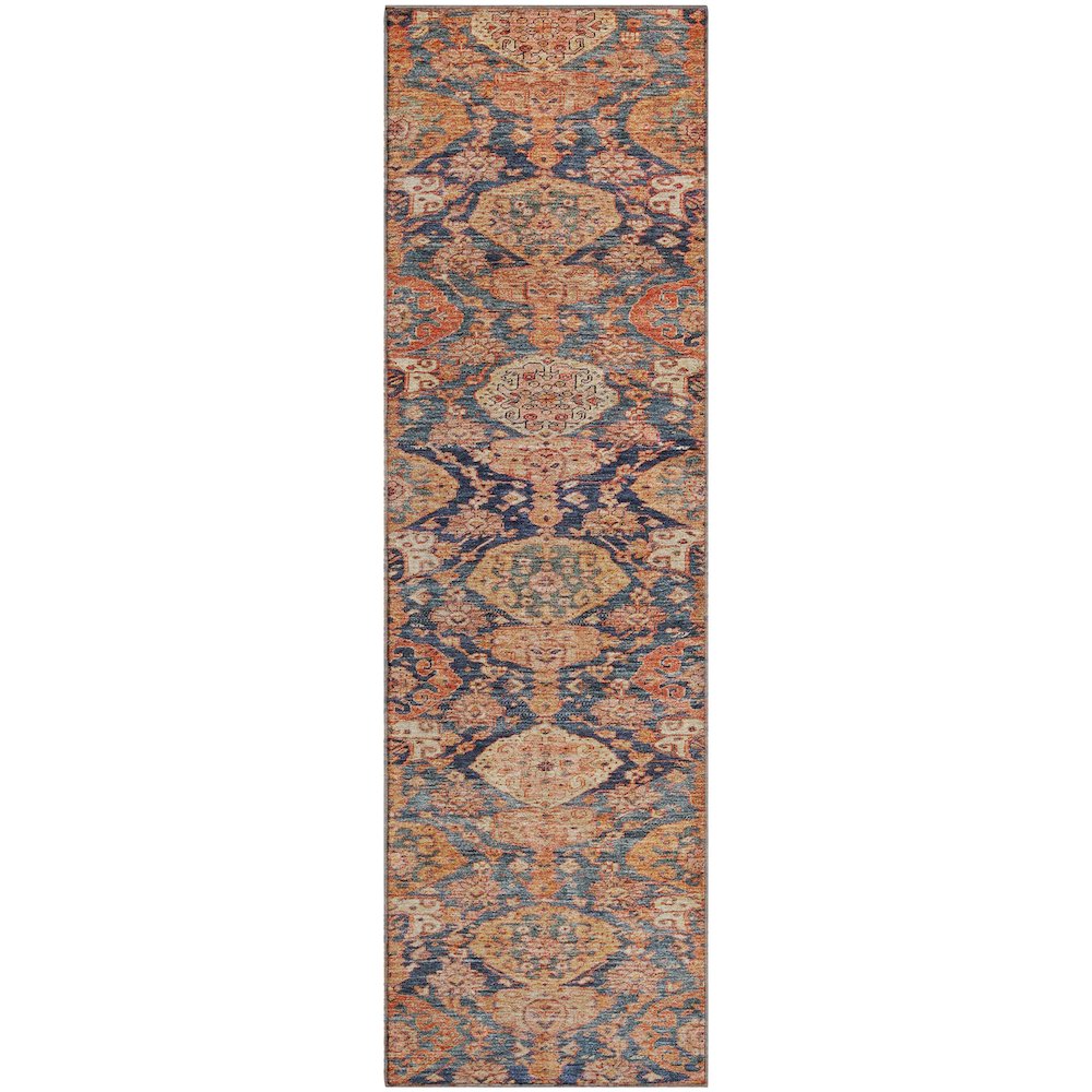 Premium Machine Washable Mayfield AMF1084 Terracotta 2'3" x 7'6" Runner Rug