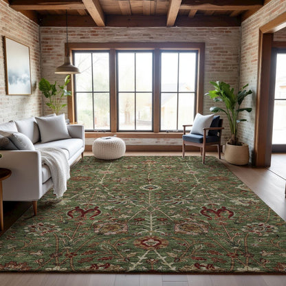 Premium Machine Washable Mayfield AMF1085 Fern 2'6" x 3'10" Rug