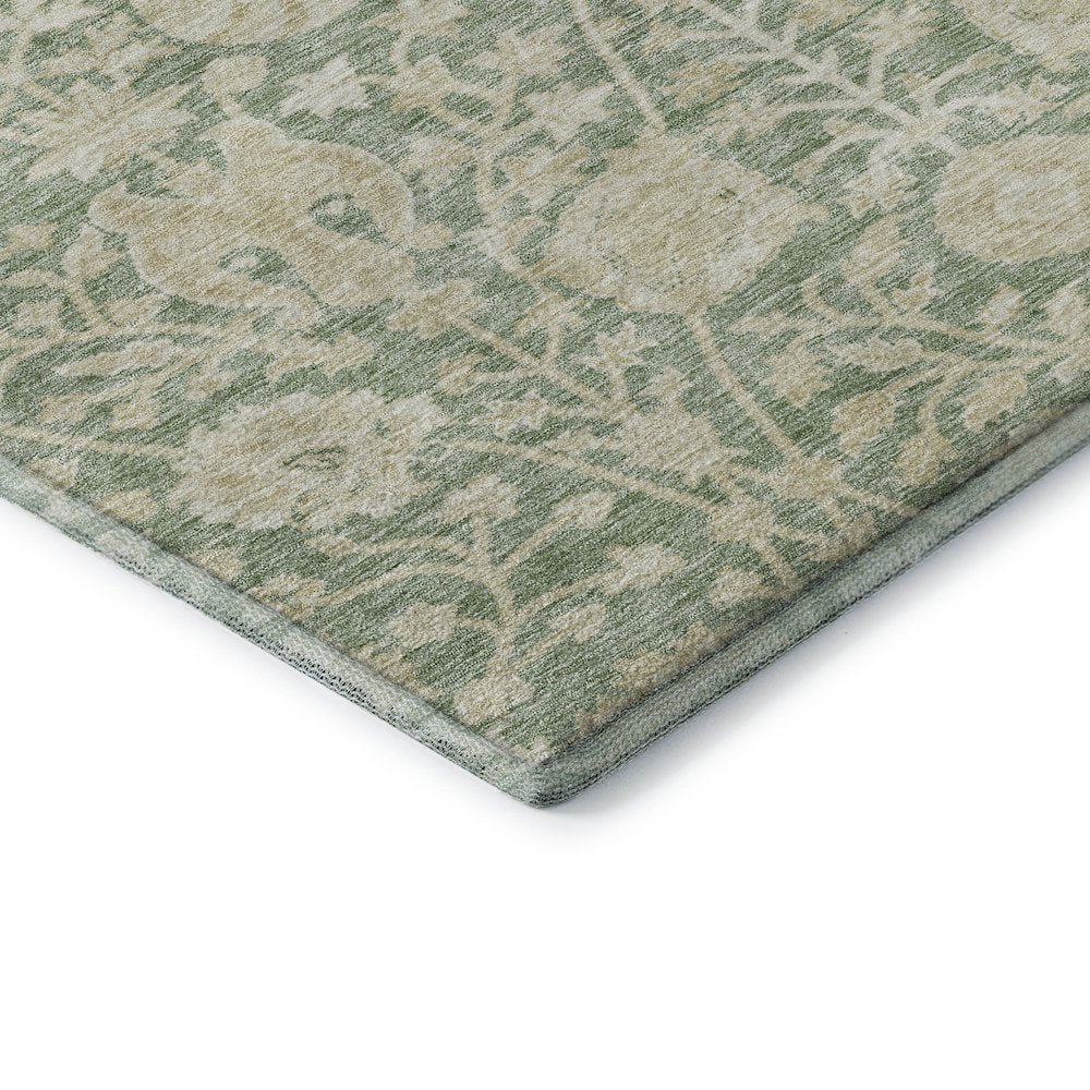 Premium Machine Washable Mayfield AMF1086 Aloe 1'8" x 2'6" Rug