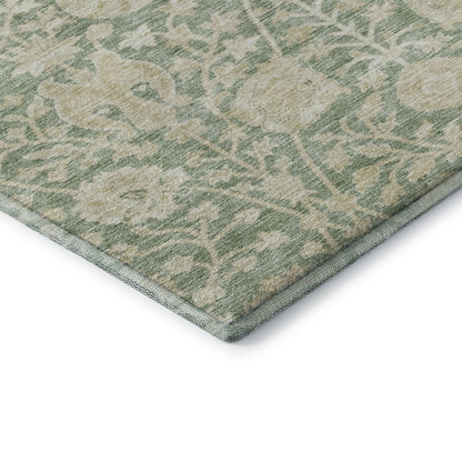 Premium Machine Washable Mayfield AMF1086 Aloe 1'8" x 2'6" Rug
