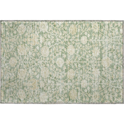 Premium Machine Washable Mayfield AMF1086 Aloe 1'8" x 2'6" Rug