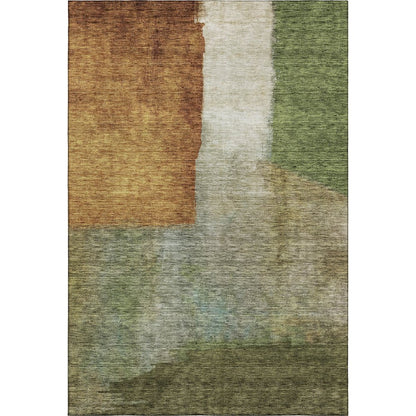 Premium Machine Washable Mayfield AMF1100 Green 2'6" x 3'10" Rug