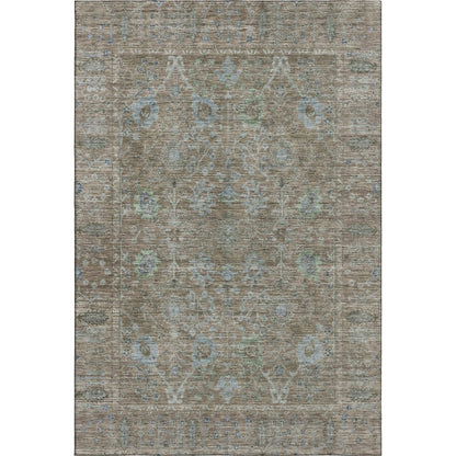 Premium Machine Washable Mayfield AMF1106 Brown 2'6" x 3'10" Rug