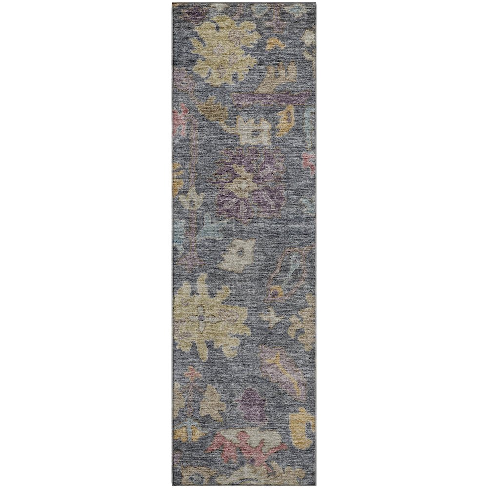 Premium Machine Washable Mayfield AMF1108 Blue 2'3" x 7'6" Runner Rug