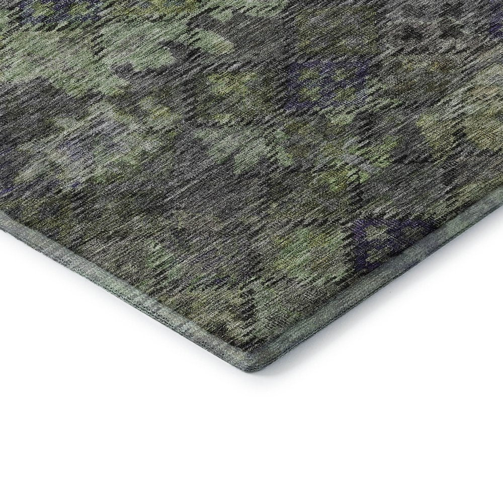 Premium Machine Washable Mayfield AMF1109 Green 1'8" x 2'6" Rug