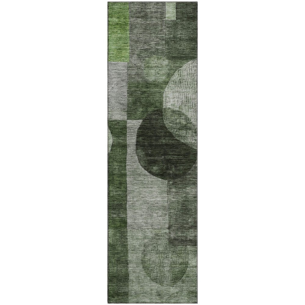 Premium Machine Washable Mayfield AMF1114 Fern 2'3" x 7'6" Runner Rug