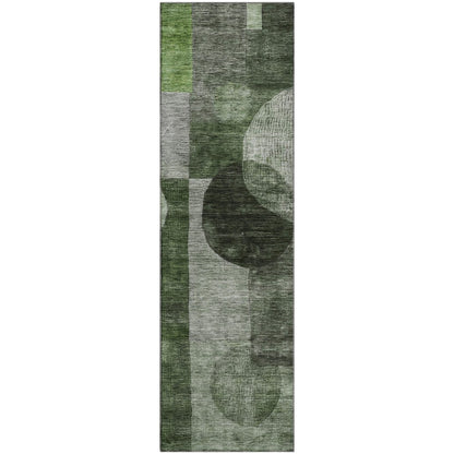 Premium Machine Washable Mayfield AMF1114 Fern 2'3" x 7'6" Runner Rug