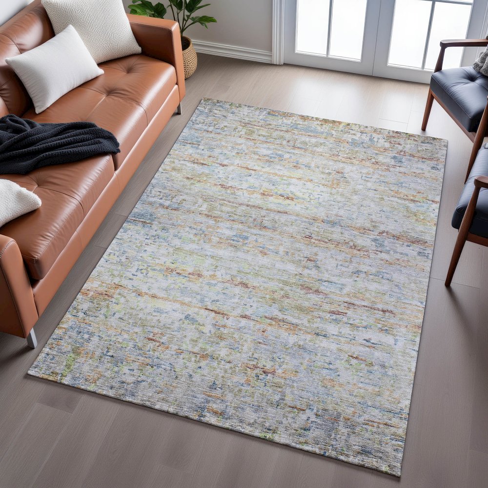 Premium Machine Washable Mayfield AMF1127 Copper 2'6" x 3'10" Rug