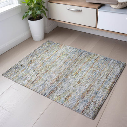 Premium Machine Washable Mayfield AMF1127 Copper 1'8" x 2'6" Rug
