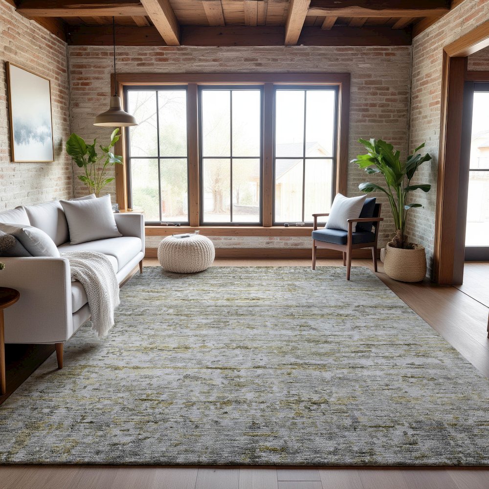 Premium Machine Washable Mayfield AMF1127 Taupe 2'6" x 3'10" Rug