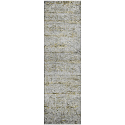 Premium Machine Washable Mayfield AMF1127 Taupe 2'3" x 7'6" Runner Rug
