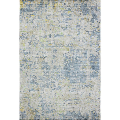 Premium Machine Washable Mayfield AMF1128 Blue 2'6" x 3'10" Rug