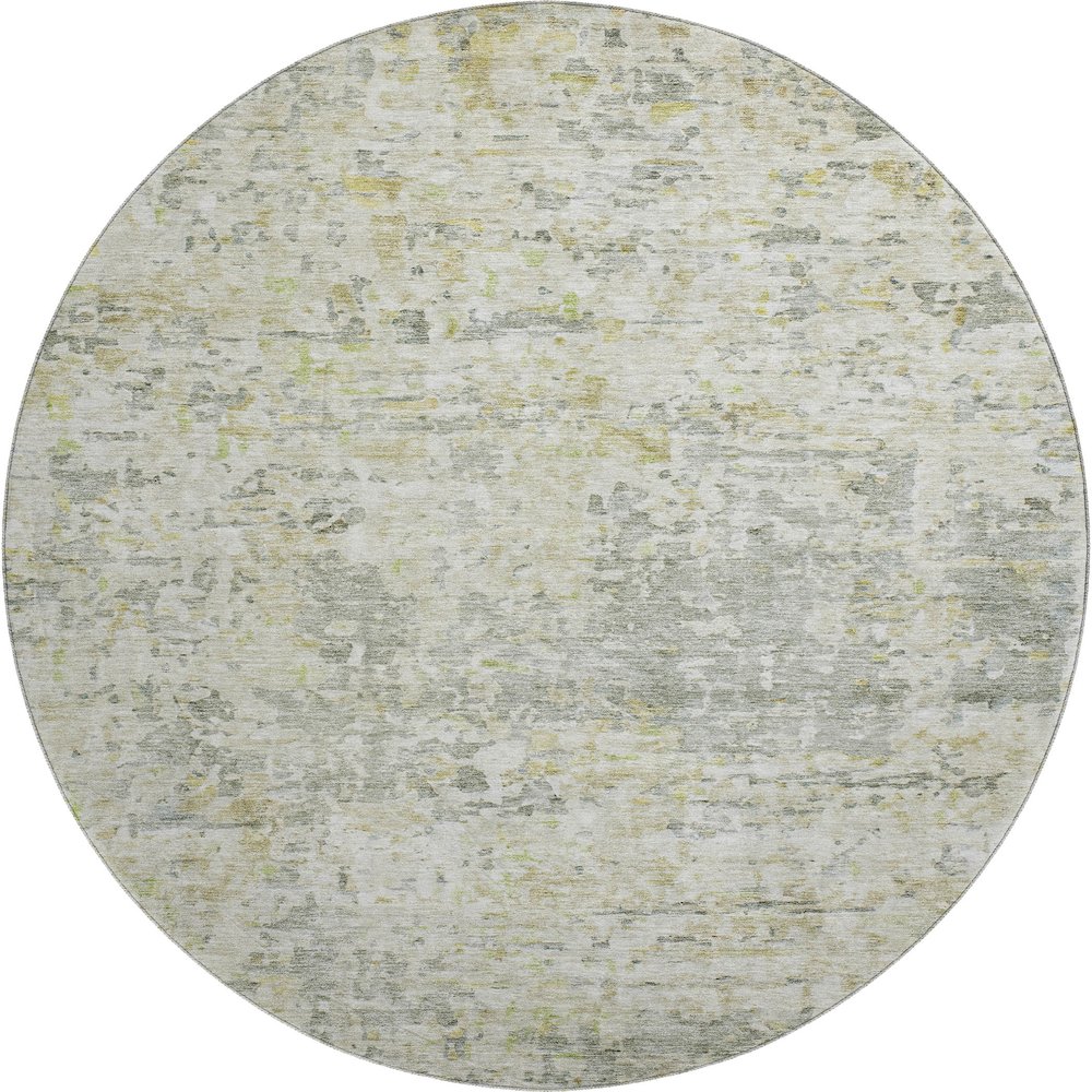 Premium Machine Washable Mayfield AMF1128 Sage 8' x 8' Round Rug