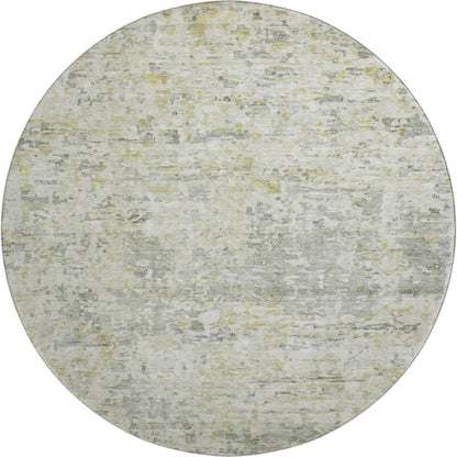 Premium Machine Washable Mayfield AMF1128 Sage 8' x 8' Round Rug