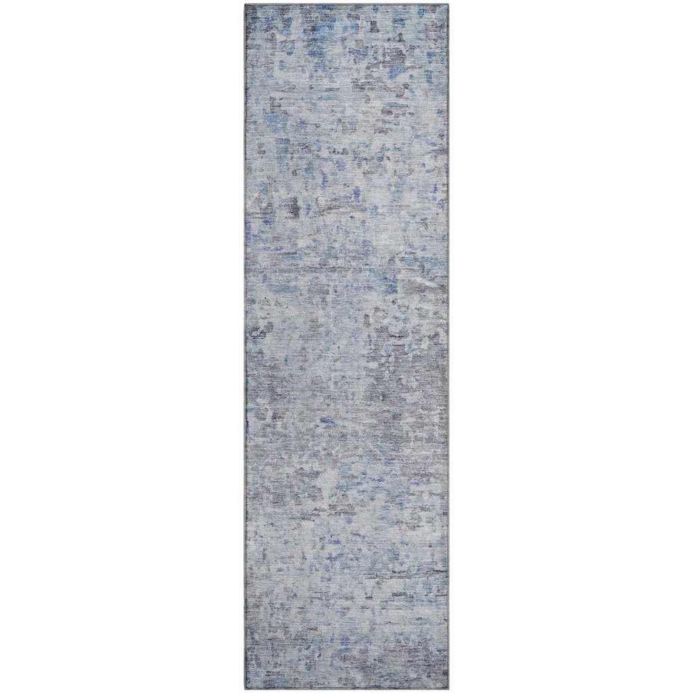 Premium Machine Washable Mayfield AMF1128 Sky 2'3" x 7'6" Runner Rug