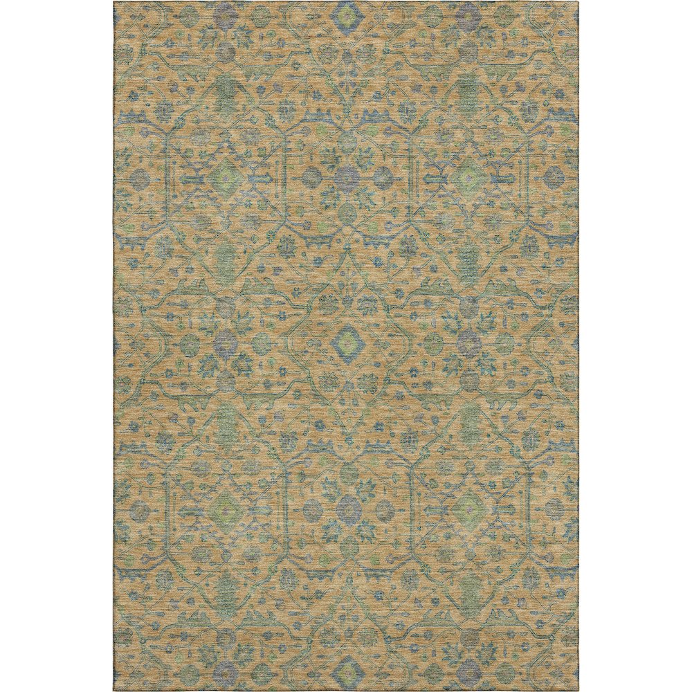 Premium Machine Washable Mayfield AMF1131 Orange 2'6" x 3'10" Rug