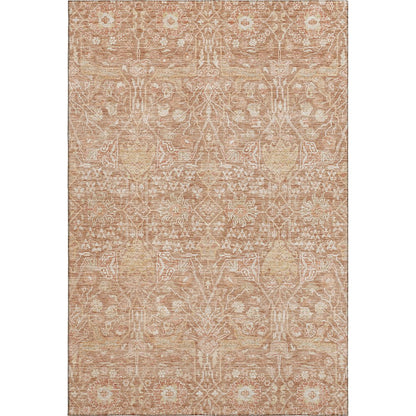 Premium Machine Washable Mayfield AMF1133 Coral 2'6" x 3'10" Rug