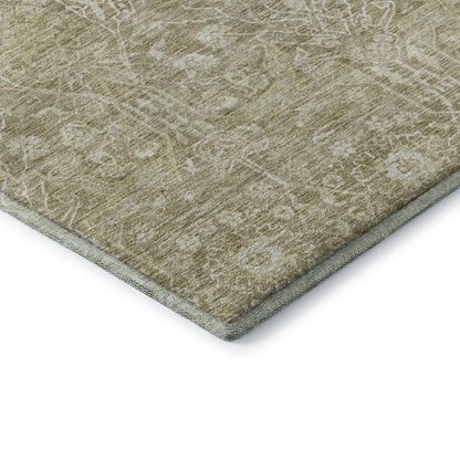 Premium Machine Washable Mayfield AMF1133 Taupe 1'8" x 2'6" Rug