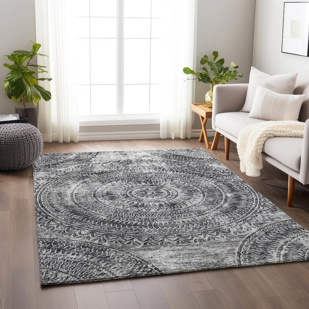 Premium Machine Washable Mayfield  Gray 2'6" x 3'10" Rug