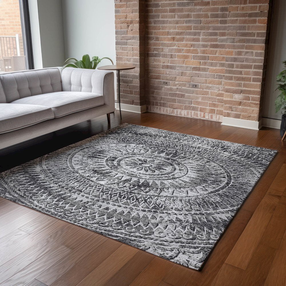 Premium Machine Washable Mayfield  Gray 2'6" x 3'10" Rug