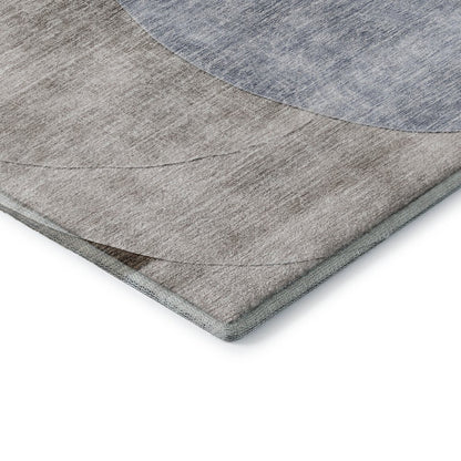 Premium Machine Washable Mayfield AMF1140 Denim 1'8" x 2'6" Rug