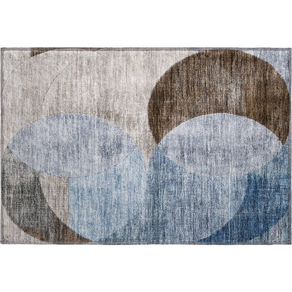 Premium Machine Washable Mayfield AMF1140 Denim 1'8" x 2'6" Rug