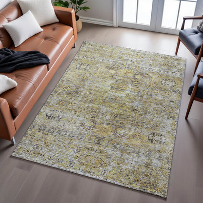 Premium Machine Washable Mayfield AMF1143 Aloe 2'6" x 3'10" Rug