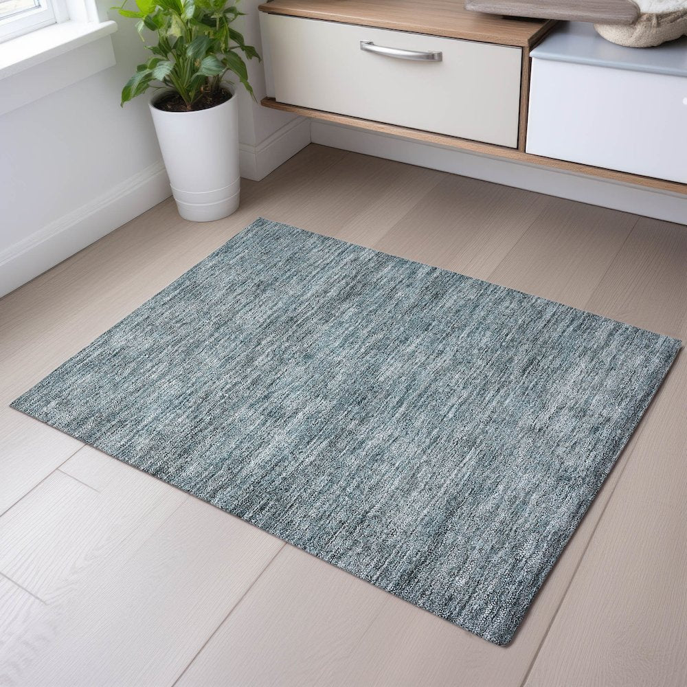 Premium Machine Washable Mayfield AMF1163 Seafoam 1'8" x 2'6" Rug
