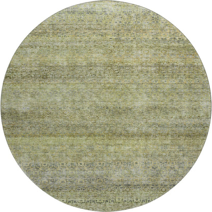 Premium Machine Washable Mayfield AMF1174 Aloe 8' x 8' Round Rug