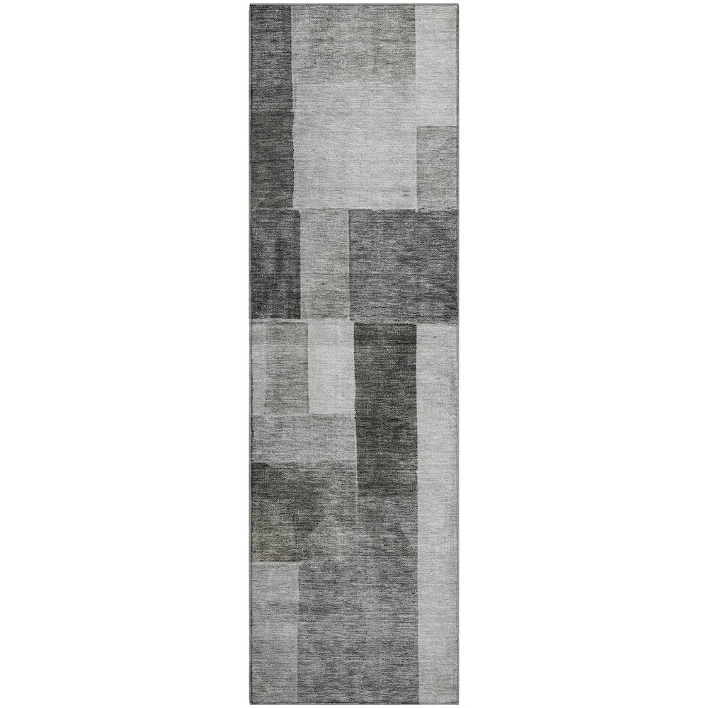 Premium Machine Washable Mayfield AMF1190 Pewter 2'3" x 7'6" Runner Rug