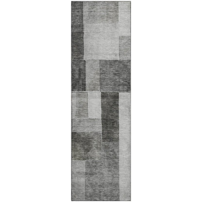 Premium Machine Washable Mayfield AMF1190 Pewter 2'3" x 7'6" Runner Rug