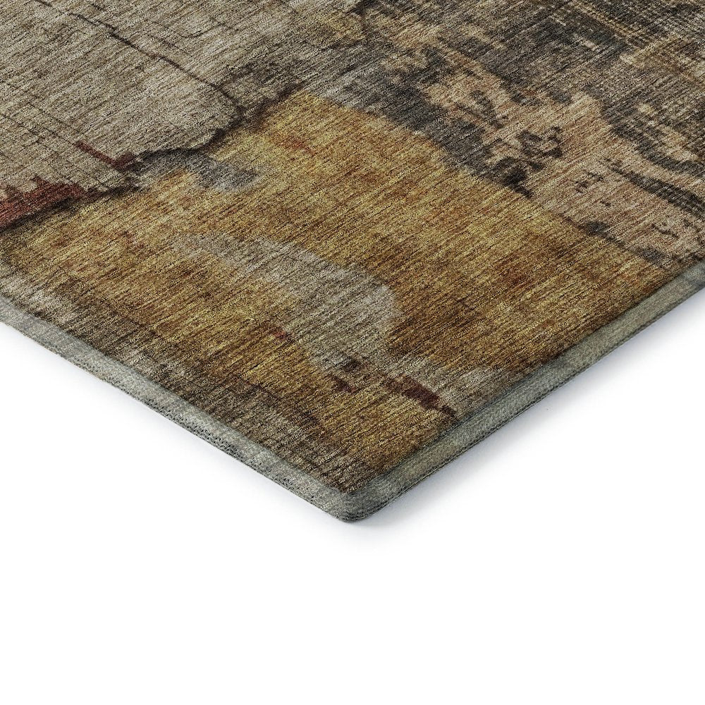 Premium Machine Washable Mayfield AMF1201 Khaki 1'8" x 2'6" Rug