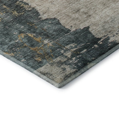 Premium Machine Washable Mayfield AMF1207 Taupe 1'8" x 2'6" Rug