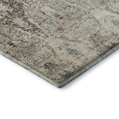 Premium Machine Washable Mayfield AMF1222 Linen 1'8" x 2'6" Rug