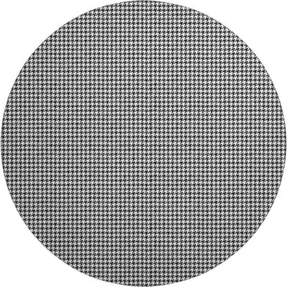 Premium Machine Washable Mayfield  Black 8' x 8' Round Rug