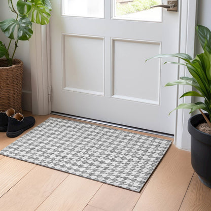 Premium Machine Washable Mayfield  Gray 1'8" x 2'6" Rug