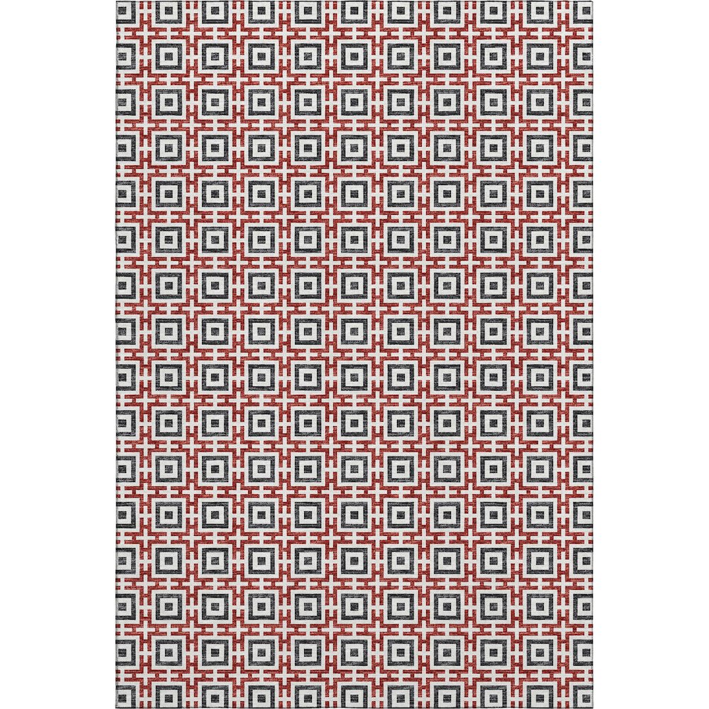 Premium Machine Washable Mayfield  Red 2'6" x 3'10" Rug